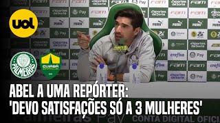 ABEL FERREIRA: 'DEVO SATISFAÇÃO SÓ A TRÊS MULHERES', DISSE A JORNALISTA EM COLETIVA DO PALMEIRAS