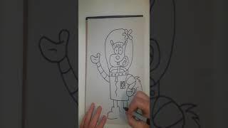 #Draw4Fun How to Draw Sandy Cheeks Spongebob Square pants