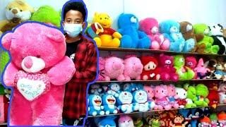 BELI BONEKA BERUANG BESAR|| Kado Ulang tahun Untuk Adik