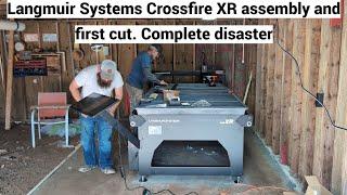 We put together the Langmuir Systems Crossfire XR CNC Plasma, first cuts. what a disaster.