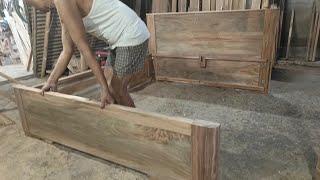 Easy Build Bed Idea || How To Build A  Storage Bed in Home || #kumafurniture  #902