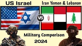 US Israel vs Iran Yemen and Lebanon military power comparison 2024 | Israel vs Iran military power