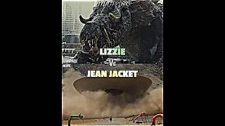 Lizzie vs Jean Jacket #nope #rampage #vsedit #vsbattle #jeanjacket #kaiju #kaijubattle #lizzie