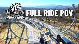 Wild Stallion Mountain Coaster in Sevierville TN (Full Ride POV)