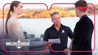 Captain Glenn officiates a wedding | Season 3 | Below Deck Sailing Yacht