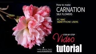 How to make silk flower - Carnation