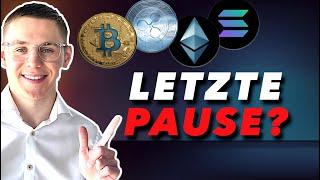 Bitcoin: Verschnaufpause? 3 Optionen + ETH, XRP, Solana & AnFin-Setups!