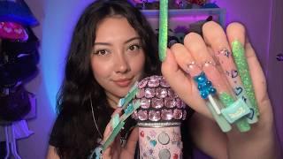 ASMR for TINGLES with XXL nails | Christy Ann's CV