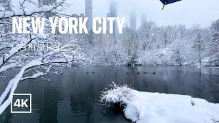 New York City  Winter Walk - Central Park with Snow [Jan. 2022]