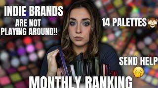 Ranking ALL The New Indie Eyeshadow Palettes That I Tried in September! (This was impossible!)