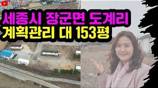 세종시 토지 -장군면 도계리 계획관리 대지 153평 6억