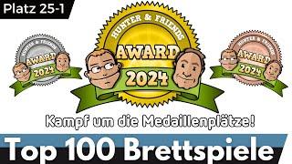 Top 100 Brettspiele - Hunter & Friends Award 2024  - Platz 25-1 – Topliste - Teil 4