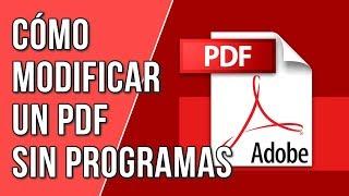 Como Modificar un PDF Sin Programas