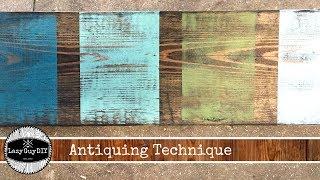 DIY Antique Finish Technique