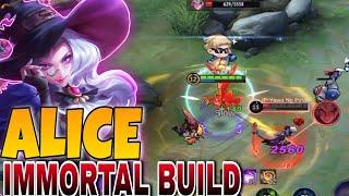 Alice Tank Build !! | Alice NEW META Rotation!! | Top Global Alice | Mobile Legends