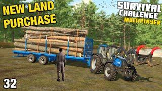 WE BUY ANOTHER NEW PLOT OF LAND Survival Challenge Multiplayer CO-OP FS22 Ep 32