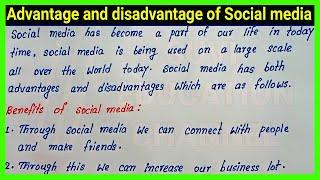 Advantage and disadvantage of Social media English essay writing | Write Social media English essay