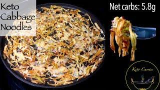 Keto Cabbage Noodles|Keto Noodles|Keto Cabbage Stir Fry|Keto Cabbage Recipes|Keto vegetarian recipes