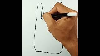 How to draw Plastic Bag #shorts