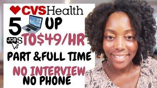 "CVS Health Hiring Now! Work from Home Jobs No Interview, No Phone