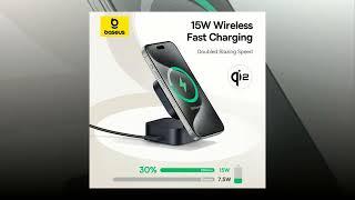 Baseus Qi2 15W Magnetic Wireless Charger | Fastest Wireless Charger For Iphone | Wireless Charger |