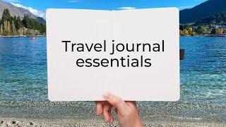 Travel Journal Supplies 