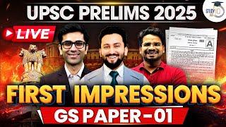 UPSC Prelims 2025  GS Paper 1 Paper Reaction |  First Reaction & Paper Trend | | StudyIQIAS