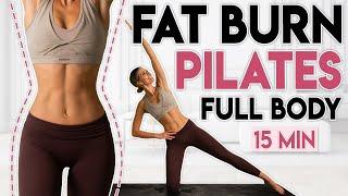 FULL BODY PILATES WORKOUT  Entire Body Fat Burn & Tone | 15 min