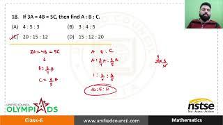 NSTSE Past Years Questions Explained Class 6