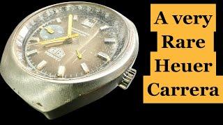 Chronograph restoration - a very rare carrera with a complicated movement - buren heuer