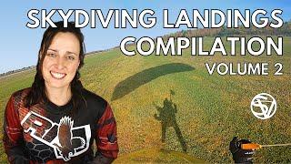 Skydiving Landing Compilation VOL 2 | Practice your flare timing!