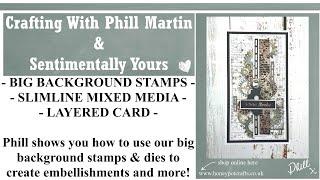 NEW DEMO - Slimline Layered Card - DEMO - FREE GIVEAWAYS!