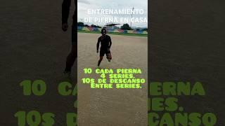 ENTRENAMIENTO DE PIERNA SIN MATERIAL #tutorial #futbol #entrenamientofutbol #viralshort