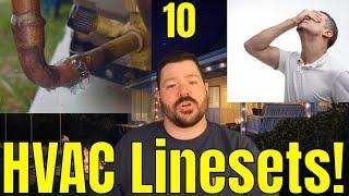 10. HVAC Bad installation examples for homeowners to check. Line sets!