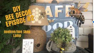 DIY BEEHIVE/BEE SKEP LAMP - DIY BEE DECOR EPISODE #2