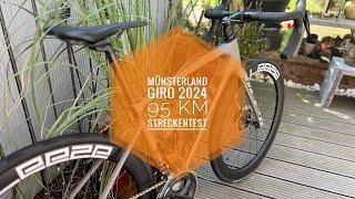 Münsterland Giro 2024 Testfahrt / 95Km Strecke vollständig / 4K