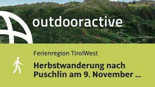 Flyover-Video: Herbstwanderung nach Puschlin am 9. November 2024