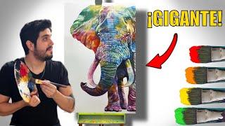 COMO PINTAR un ELEFANTE de COLORES - TUTORIAL paso a paso