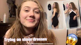 SHEIN BODYCON MINI DRESS TRY ON HAUL UNBOXING By a Canadian