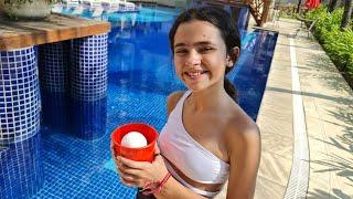 Desafio da piscina *pool challenge* - MARI BRITO COM VOCÊS