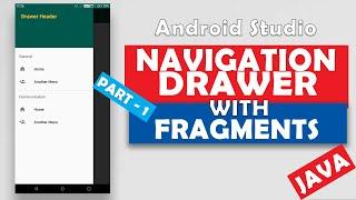 Navigation Drawer With Fragments (2020) | Part 1/4 | Android Studio Navigation Drawer Tutorial