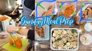 SUNDAY MEAL PREP // FEEDING MY FAMILY FOR A WEEK IN ONE HOUR!