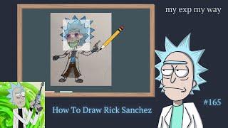 How to draw Rick Sanchez - Rick and Morty  Как нарисовать Рика Санчеса - Рик и Морти