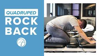 Quardruped Rock Back | Impropve Hip Mobility and Stretch Your Lower Back