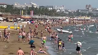 So ist das Wetter und die Lage heute (4.6.2024) in Side EVRENSEKI Türkei. Strand. Meer #sideturkey