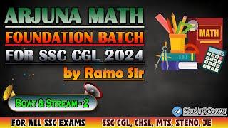 Arjuna Math Foundation Batch | Boat & Stream - 2 | By Ramo Sir |for SSC CGL 2024  @FreeKnowledge2023