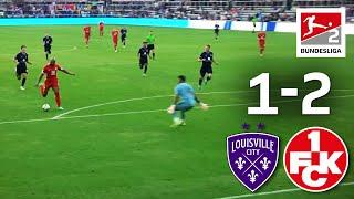 Boyd Scores Whilst Laying Down?! | Louisville City FC vs. 1. FC Kaiserslautern 1-2 | Highlights