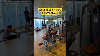 Panoramic 4K GYM Tour of MSC FANTASIA Cruise #shorts #msc2023 #cruise