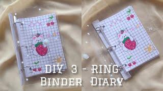 DIY 3 - Ring binder diary//cute diary//journal diary//diy Homemade diary//diy decor