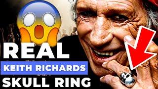 KEITH RICHARDS SKULL RING  REAL 925 STERLING SILVER